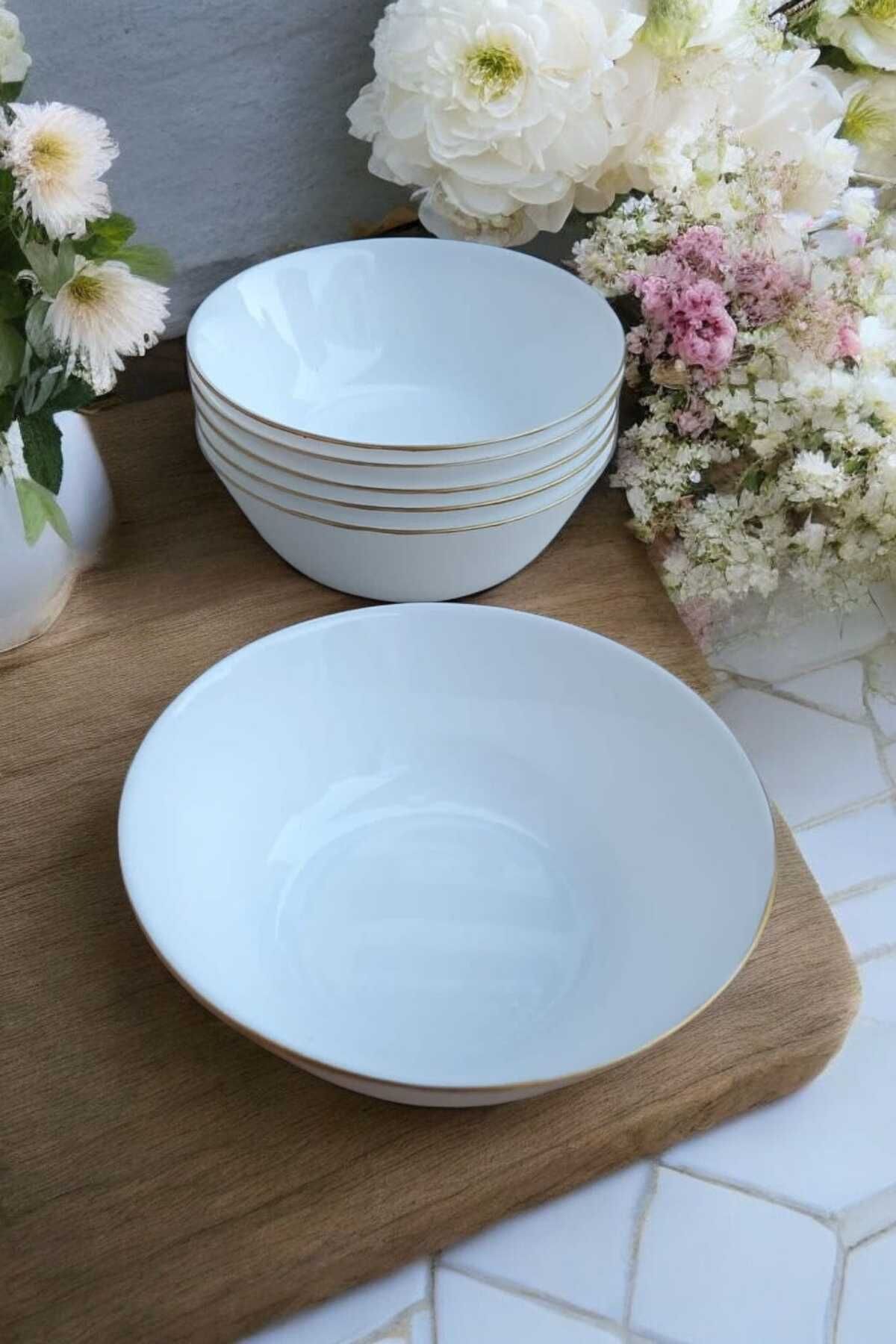 Oftast Yaldızlı 6 Kişilik Kase 15 cm