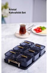 6 Bölmeli Tepsili Akrilik Kahvaltılık