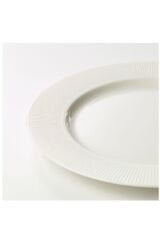 Ofantlıgt 6 Parça Beyaz Ikea Çizgi Kabartma Servis Tabağı 28 Cm