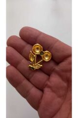 6 Adet Çok Amaçlı Metal Dekoratif Kiraz Objesi 3 cm