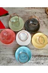 12 Parça 6 Kişilik Colors Çay Seti