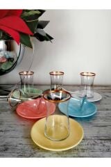 12 Parça 6 Kişilik Colors Çay Seti