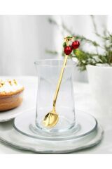 1. Kalite Kutulu 6 Adet Kirazlı Çay Kaşığı