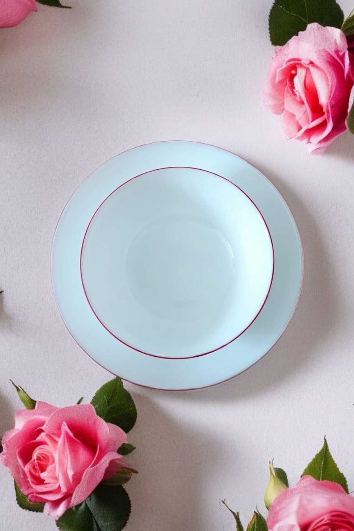 Oftast 12 Parça  Yemek Takımı Kadife Kırmızı