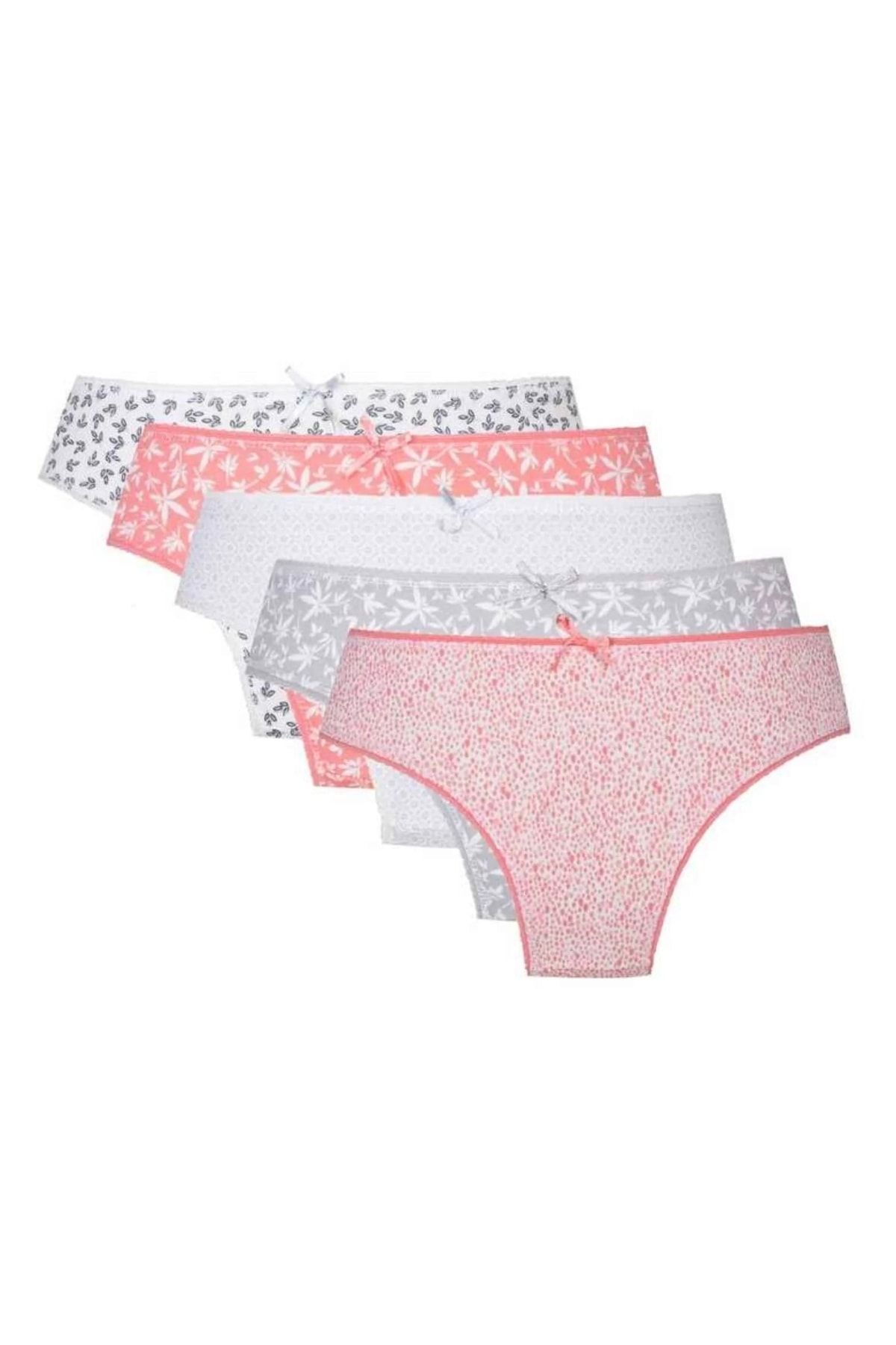 5\'li Soft Desenli Slip