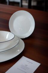 Oftast 24 Parça  Yemek Takımı Mavi