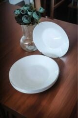 Ofantlıgt 6 Adet 20 Cm Yaldızlı Özel Seri Derin Çukur Yemek Tabağı