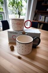 2'li Love Seramik Kahve Çay Kupası
