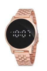 Arya Unisex Rose Metal Dokunmatik Kol Saati
