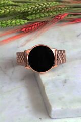 Arya Unisex Rose Metal Dokunmatik Kol Saati