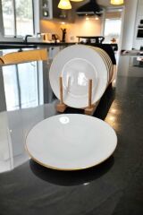 6 Adet 19 cm Yaldızlı Arcopal Pasta Tabağı