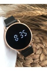 Arya Unisex Gold Mıknatıslı Dokunmatik Kol Saati