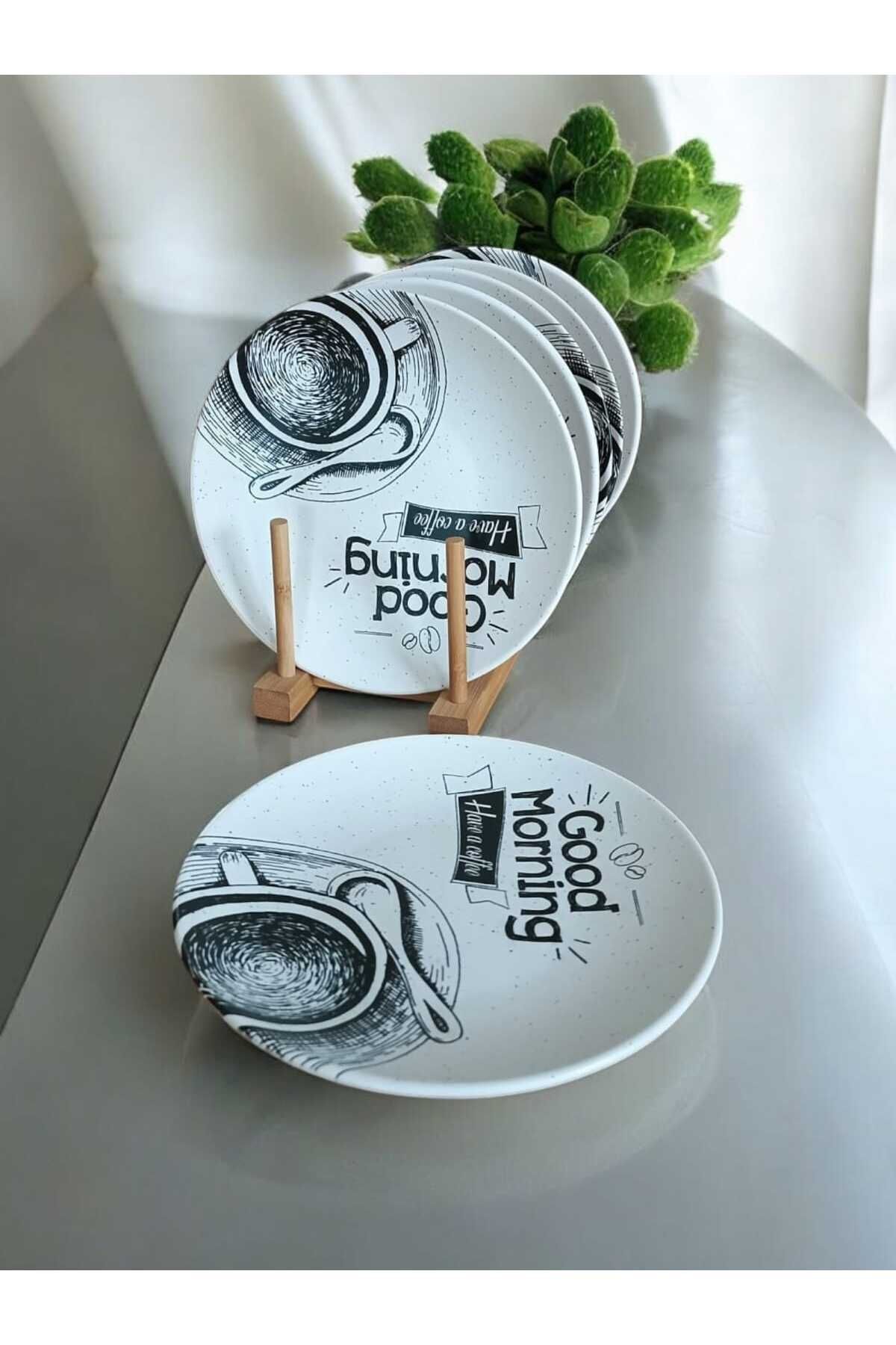 6 Adet 20 cm Kahvaltı  Pasta Sunum Takımı