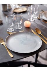 Diwali Granit Marbre 6 Adet 6 Kişilik 25 Cm.servis Tabağı.