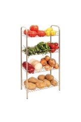Gri Renk 4 Katlı Metal Raf