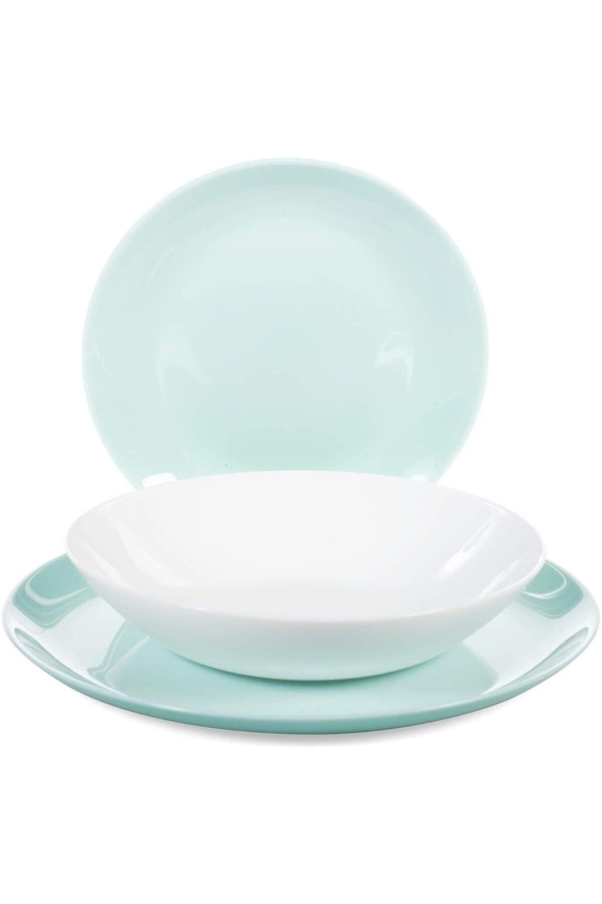 Arcopal Zelie Beyaz 6'lı 20 Cm.6 Kişilik Çukur Yemek Tabağı.
