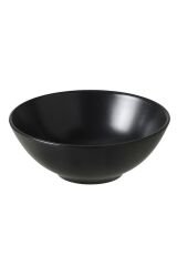 Fargklar 4 Lü Set Koyu Gri Stoneware Porselen Kase Çorba Salata Kasesi 16 Cm