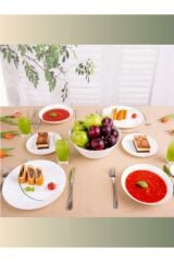 Arcopal Zelie Beyaz Servis-yemek-tatlı-çorba-24 Parça 6 Kişilik Yemek Takımı.madame Luda.