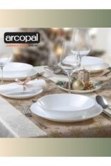 Arcopal Zelie Beyaz Servis-yemek-tatlı-çorba-24 Parça 6 Kişilik Yemek Takımı.madame Luda.