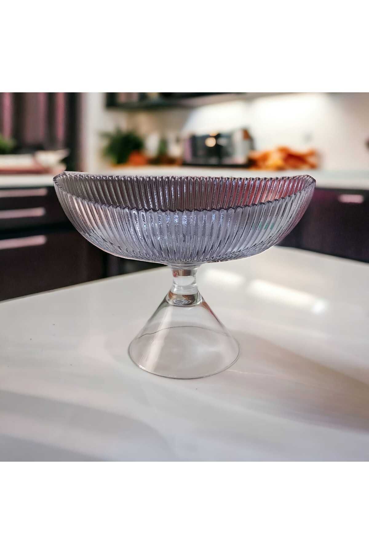 Ayaklı Oval  20,5x13,5 cm Su Mavisi Kase