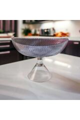 Ayaklı Oval  20,5x13,5 cm Su Mavisi Kase