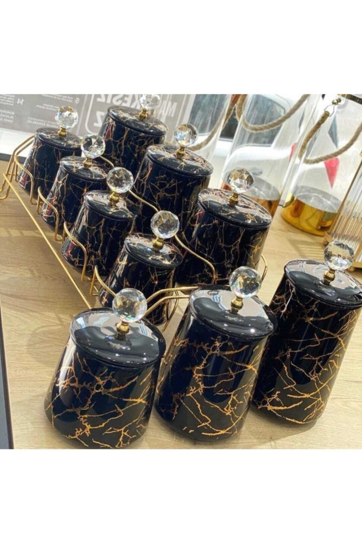 Diamond 10 Parça Baharat Seti Saklama Kabı