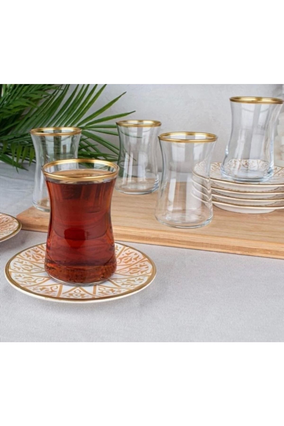 12 Parça 6 Kişilik Hanedan Çay Seti Siyah