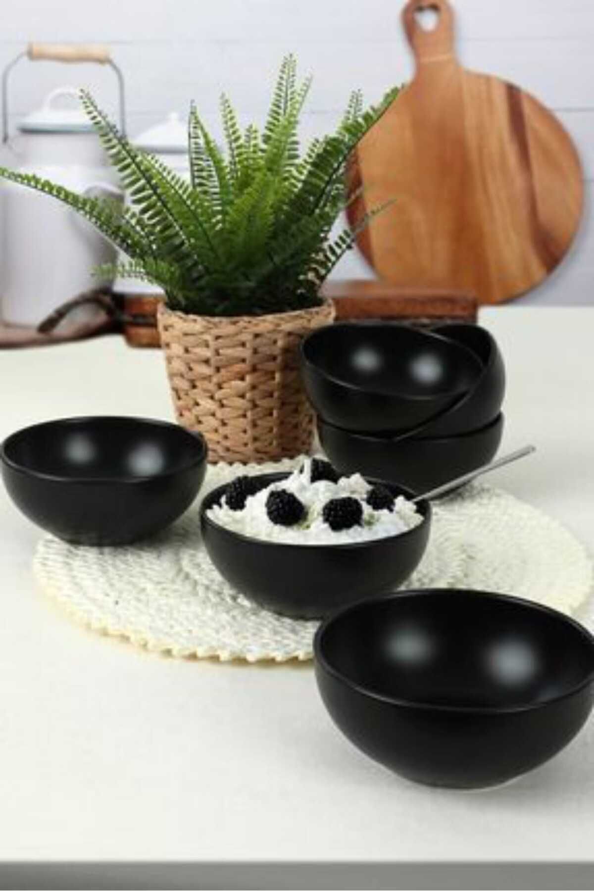Mat Siyah Delta Kase 14 Cm 6 Adet