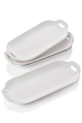 6 Kişilik White Servis Sunum Tabağı