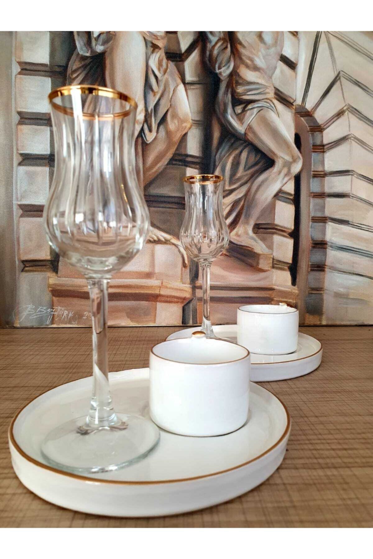 Grappa 6lı Kesme Kahve Yanı Kadeh