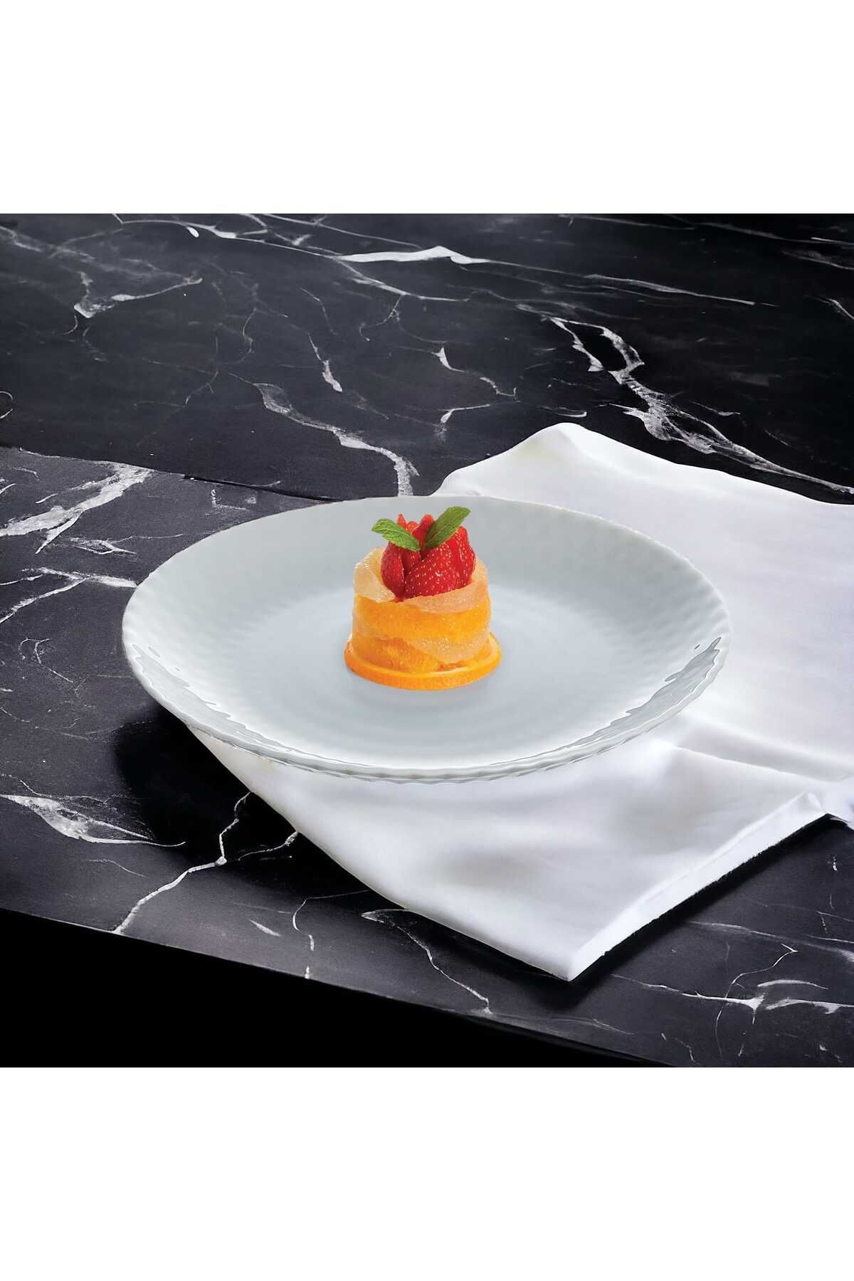 Pampille  Beyaz 6' Lı 19 Cm Pasta Tabağı