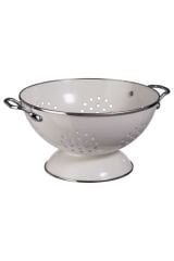Çelik,emaye Süzgeç 22 Cm Beyaz Renk Süzgeç,kevgir