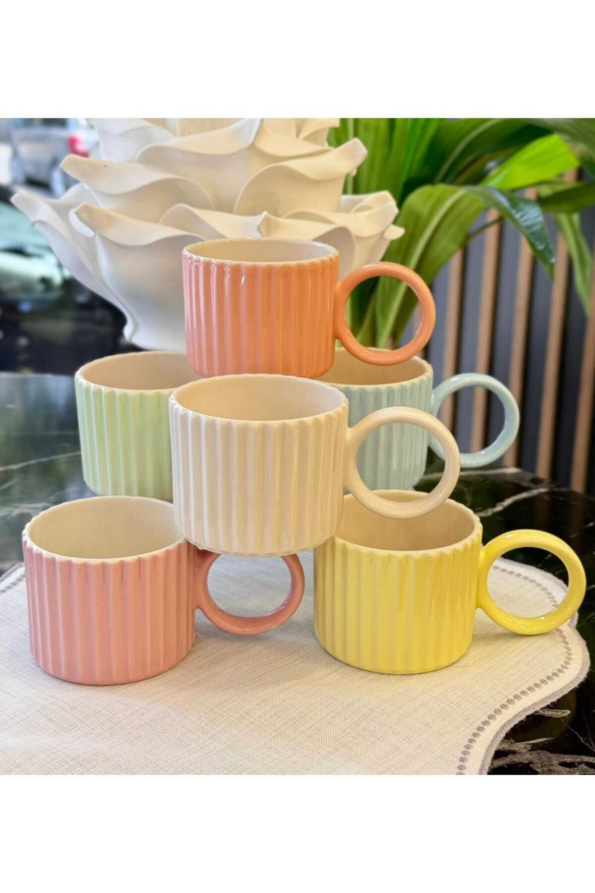6'lı Colors Nescafe Çay Fincan Seti