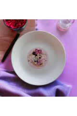 Özel Seri  minnie  Diwali Pasta Tabağı Beyaz 6'lı 19cm