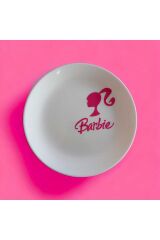Özel Seri  Barbie Diwali Pasta Tabağı Beyaz 6'lı 19cm