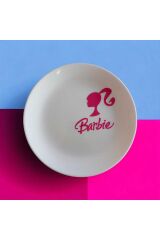 Özel Seri  Barbie Diwali Pasta Tabağı Beyaz 6'lı 19cm