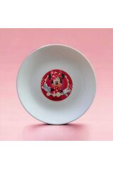 Özel Seri Asr  minnie  Diwali Pasta Tabağı Beyaz 6'lı 19cm