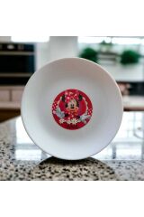Özel Seri Asr  minnie  Diwali Pasta Tabağı Beyaz 6'lı 19cm