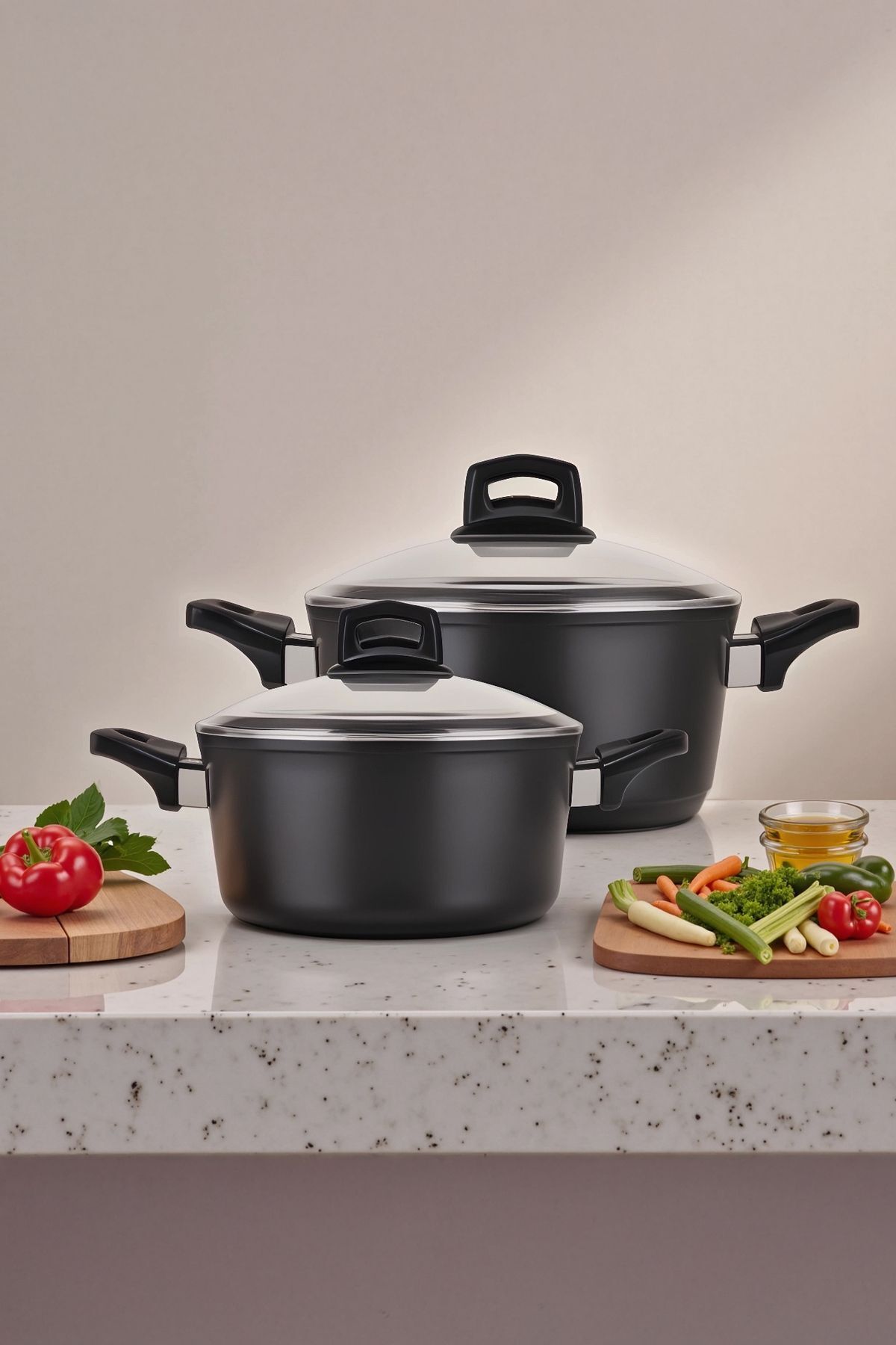 Biogranit Power New 4 Parça Midi Tencere Set