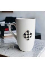Damalı Latte Nescafe Kupa