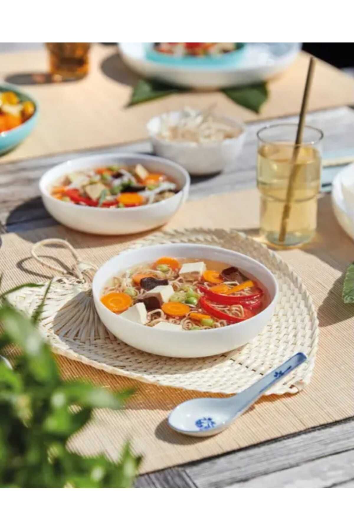 Friend's Time Mezze 21 Cm Servis Tabağı Beyaz 2'li