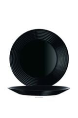 L7614 Harena Temperli Siyah 6 'lı Servis Tabak 27cm