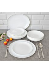 Diwali White 19 Parça Yemek Takımı