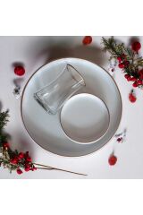18 Parça Yaldızlı Modern Çay Pasta Seti