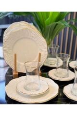 18 Parça Artemis Yaldızlı Çay Pasta Takımı