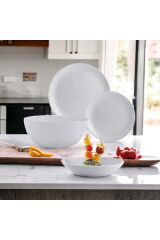Diwali White 24 Parça Yemek Seti