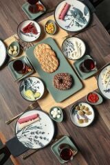 Çiçek Bahçesi Kahvaltı Takımı 21 Parça 4 Kişilik - 18939-40-42-43
