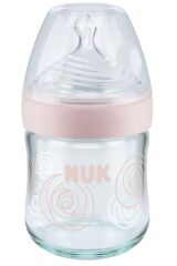 Nature Sense Cam Biberon Damaklı Silikon Emzikli 120 Ml(0-6ay)orta Akış-beyaz