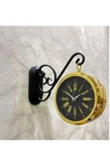 Metal Istasyon Duvar Saati 37x28