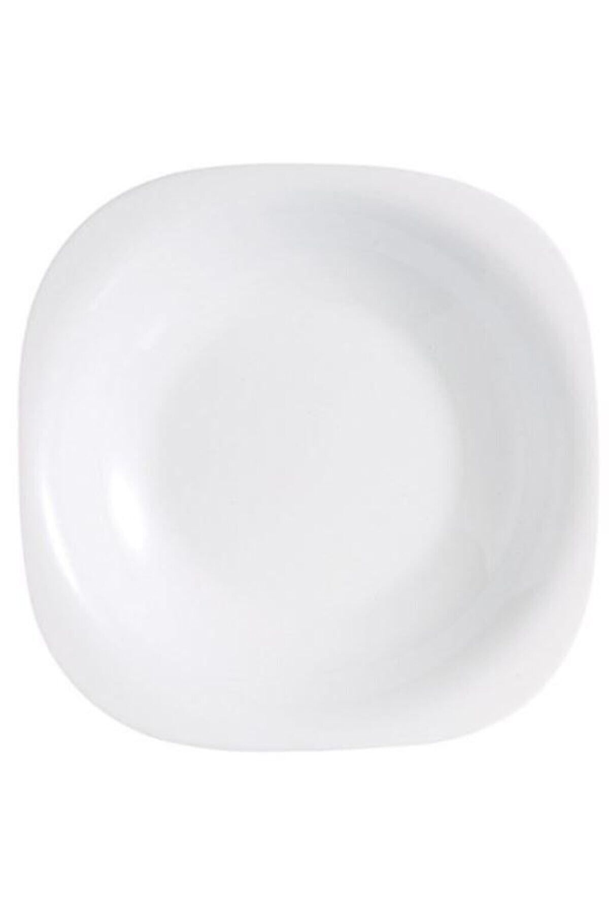 Carine Beyaz Çukur Yemek Tabağı 6'lı 21cm
